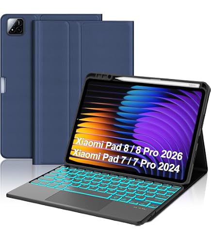 Amazon.com: QYiiD Touchpad Xiaomi Mi Pad 5/5 Pro Keyboard Case, 7